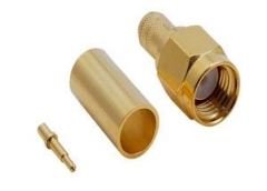 SK-101 SMA Erkek Sıkmalı Gold Konnektör RG58