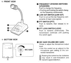 Icom SM-50  Masa Mikrofonu