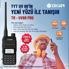 Tekser TR-UV88 VHF/UHF El Telsizi