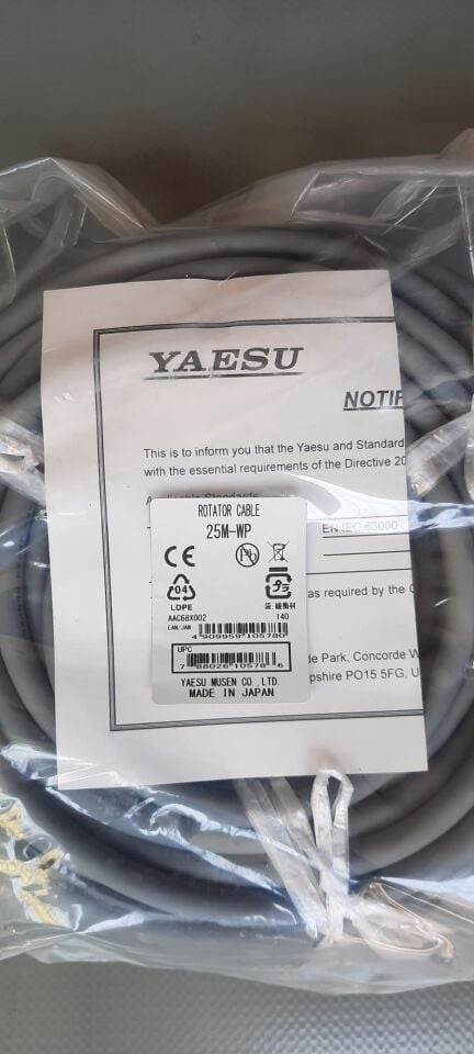 YAESU Rotor Kontrol Kablosu 25M