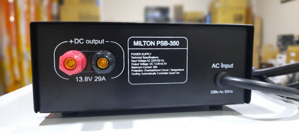 MILTON  PSB-350  13.8V-29A  Güç Kaynağı