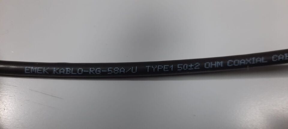 EMEK KABLO RG-58A/U Telsiz Anten Kablosu(Folyolu)