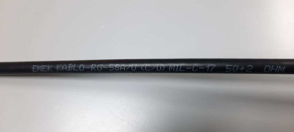 EMEK KABLO RG-58A/U (C/U) MIL-C-17 Telsiz Anten Kablosu