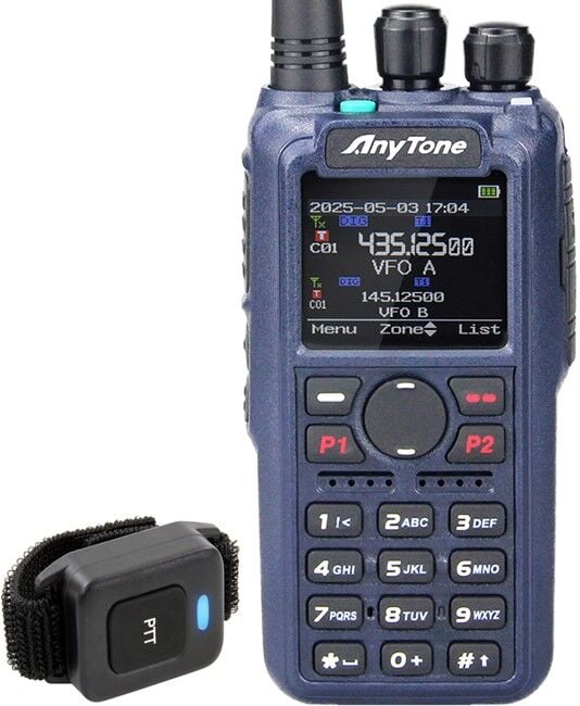 ANYTONE AT-D890 UVII D.Band Telsizi (DMR/NXDN) Type-C Bataryalı