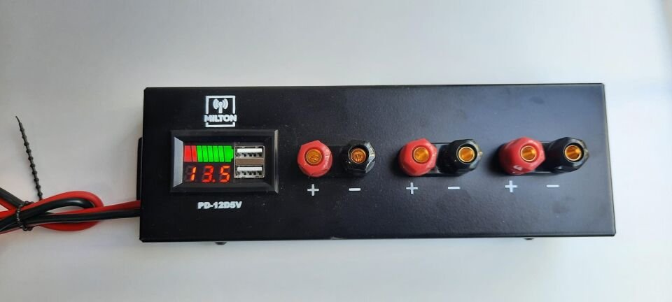 MILTON PD-12D5V  Dijital Göstergeli  Güç  Dağıtım  Paneli
