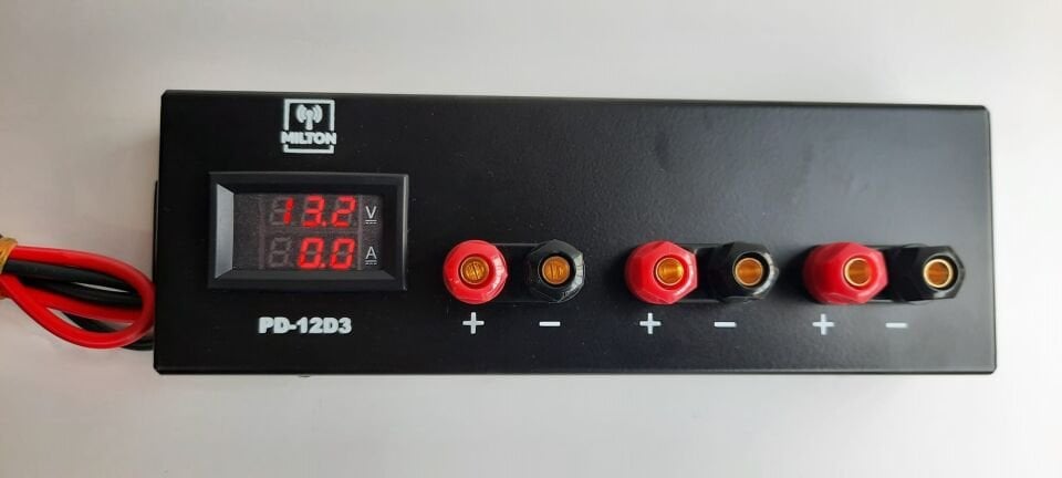 MILTON PD-12D3  Dijital Göstergeli Güç Dağıtım Paneli
