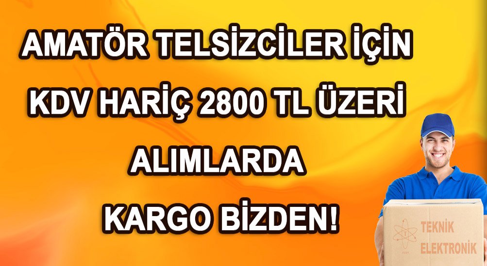 Amatör Telsizciler Ücretsiz Kargo 